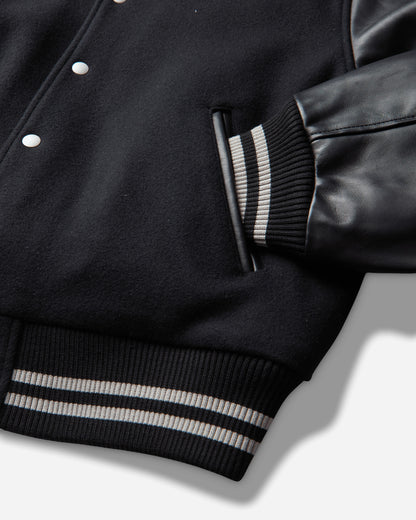 Stüssy Wool Varsity Black Coats and Jackets Bomber Jackets 115968SJ 0001
