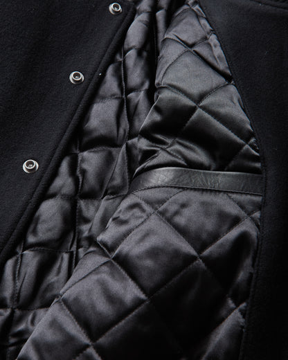 Stüssy Wool Varsity Black Coats and Jackets Bomber Jackets 115968SJ 0001