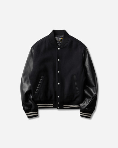 Stüssy Wool Varsity Black Coats and Jackets Bomber Jackets 115968SJ 0001