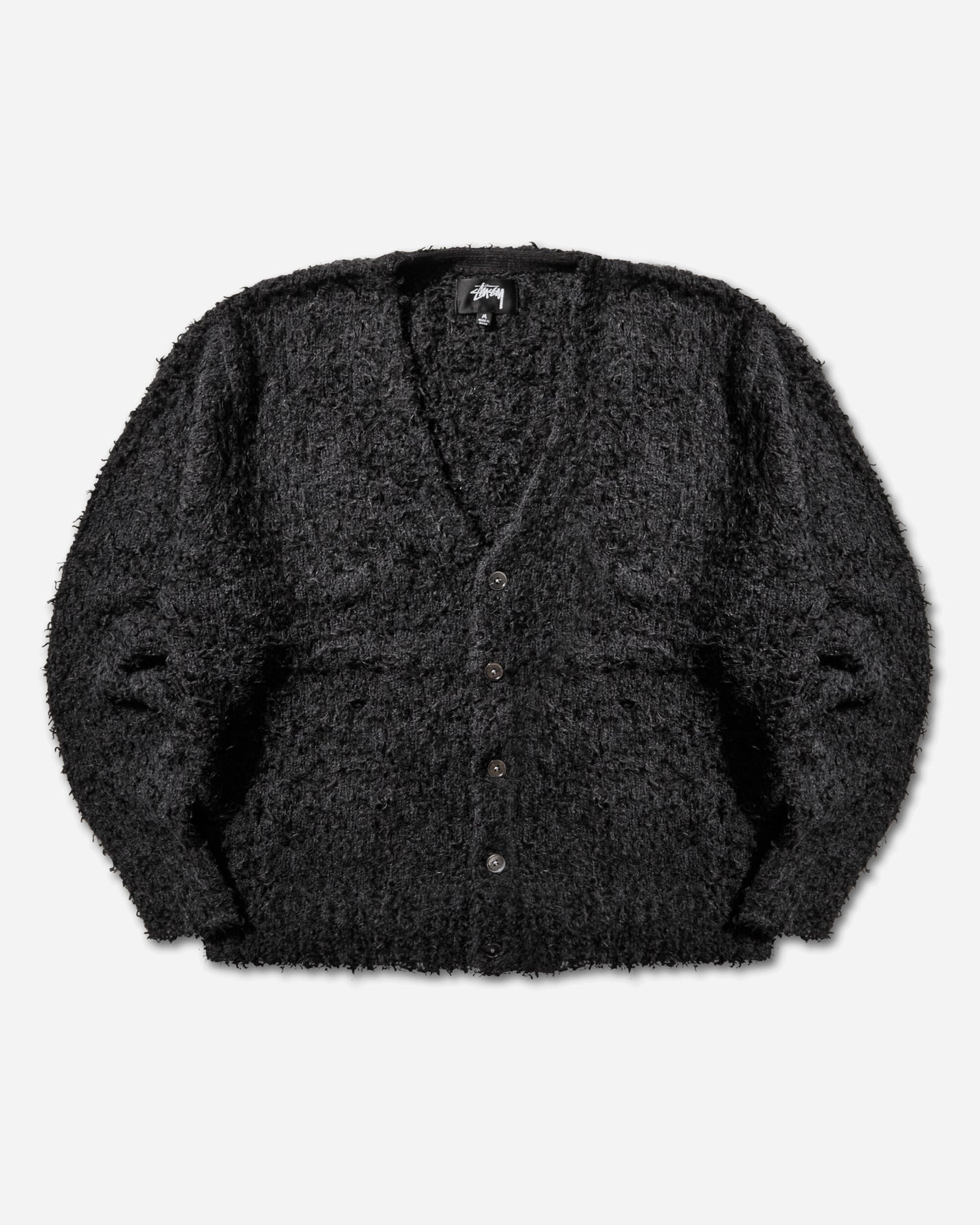 Stüssy Textured Cardigan Black Knitwears Cardigans 117291SJ 0001