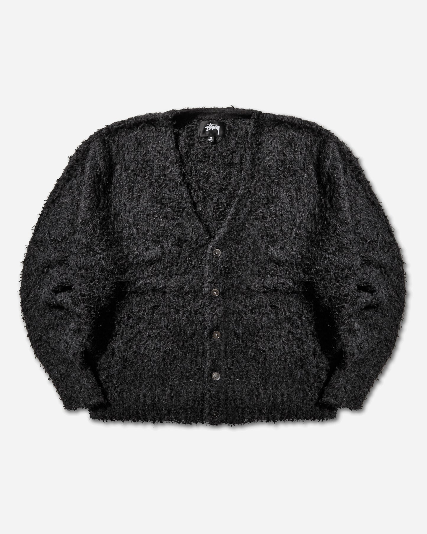 Stüssy Textured Cardigan Black Knitwears Cardigans 117291SJ 0001