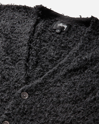 Stüssy Textured Cardigan Black Knitwears Cardigans 117291SJ 0001