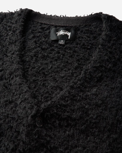 Stüssy Textured Cardigan Black Knitwears Cardigans 117291SJ 0001