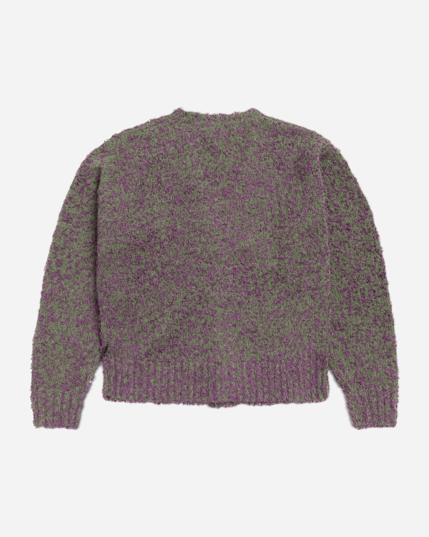Stüssy Textured Cardigan Purple/Green Knitwears Cardigans 117291SJ 960