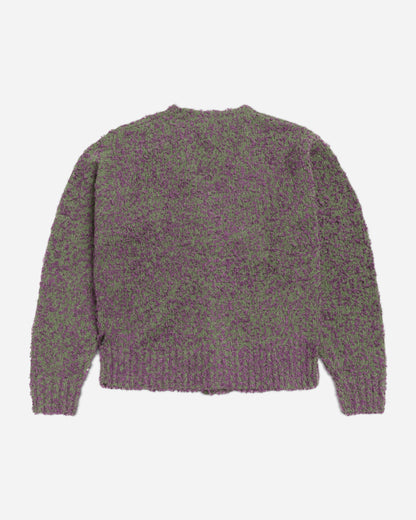 Stüssy Textured Cardigan Purple/Green Knitwears Cardigans 117291SJ 960