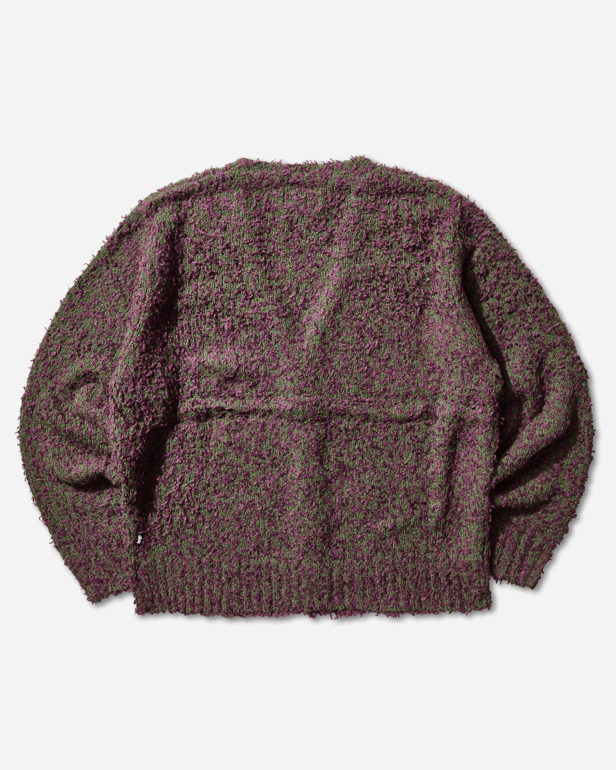 Stüssy Textured Cardigan Purple/Green Knitwears Cardigans 117291SJ 960