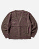 Stüssy Textured Cardigan Purple/Green Knitwears Cardigans 117291SJ 960