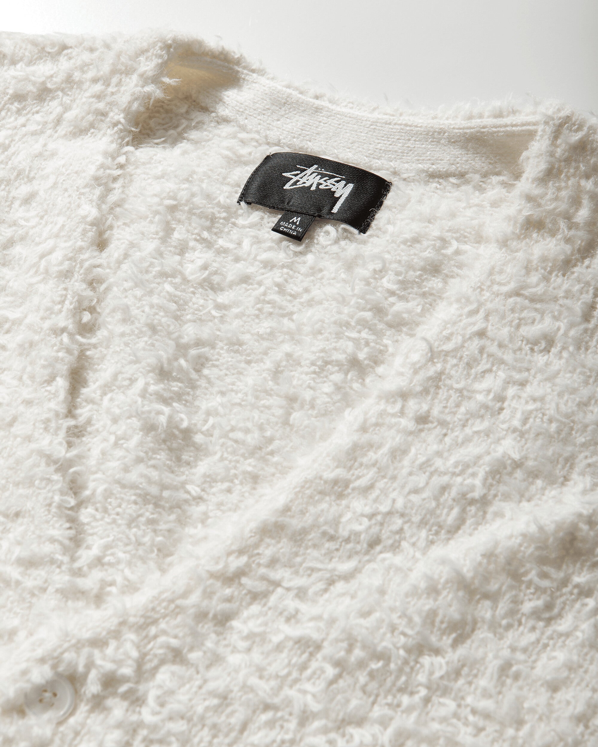 Stüssy Textured Cardigan Off White Knitwears Cardigans 117291SJ 1230