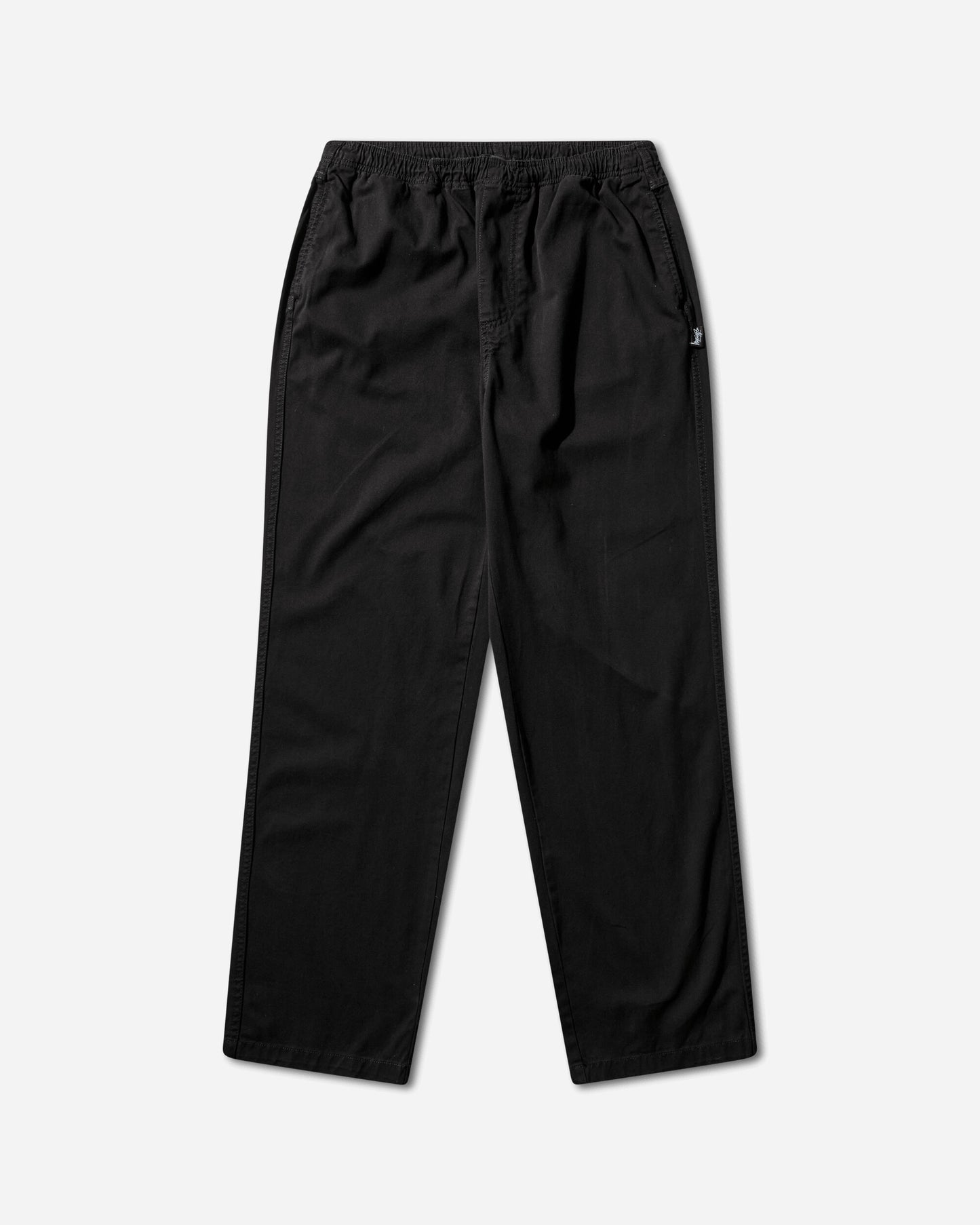 Stüssy Beach Pant Cotton Twill Black Pants Casual 116774SJ 0001