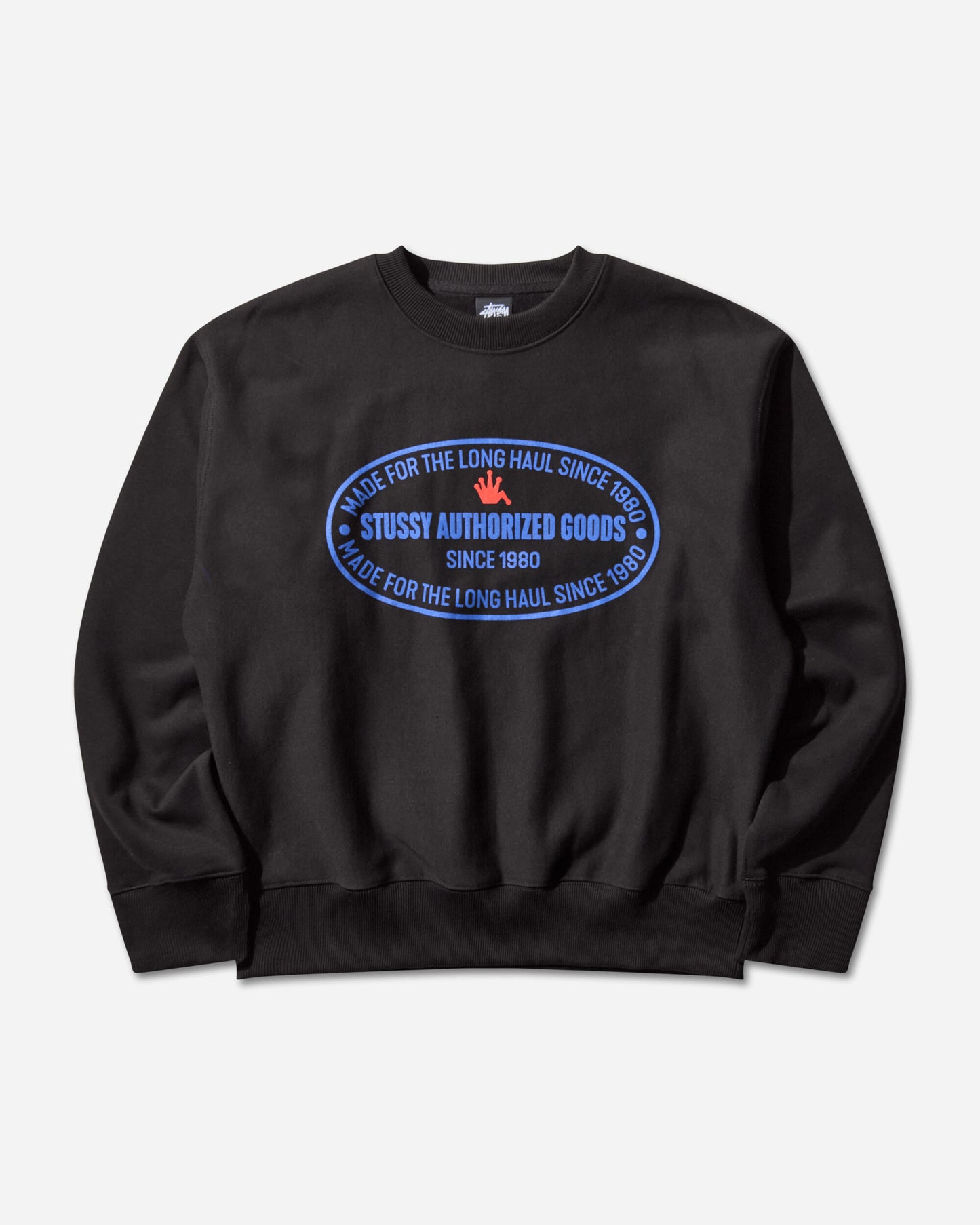 Stüssy Authorized Crew Black Sweatshirts Crewneck 1915122 0001