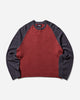 Stüssy Colorblocked Raglan Crew Brick Sweatshirts Crewneck 117264SJ 0629