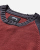 Stüssy Colorblocked Raglan Crew Brick Sweatshirts Crewneck 117264SJ 0629