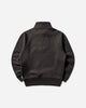 Stüssy Fleece Raglan Zip Mock Washed Black Sweatshirts Crewneck 118573SJ 0034