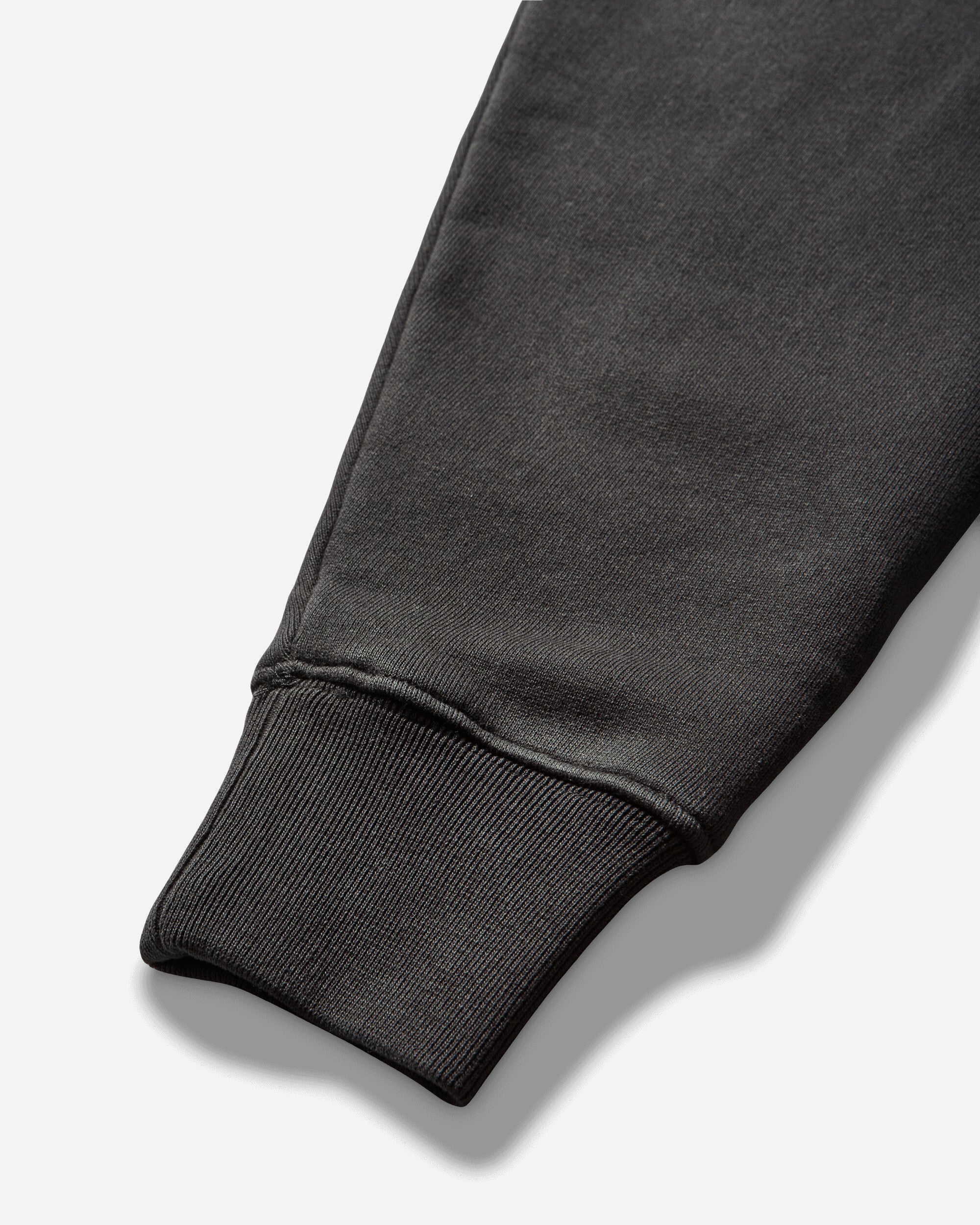 Stüssy Fleece Raglan Zip Mock Washed Black Sweatshirts Crewneck 118573SJ 0034