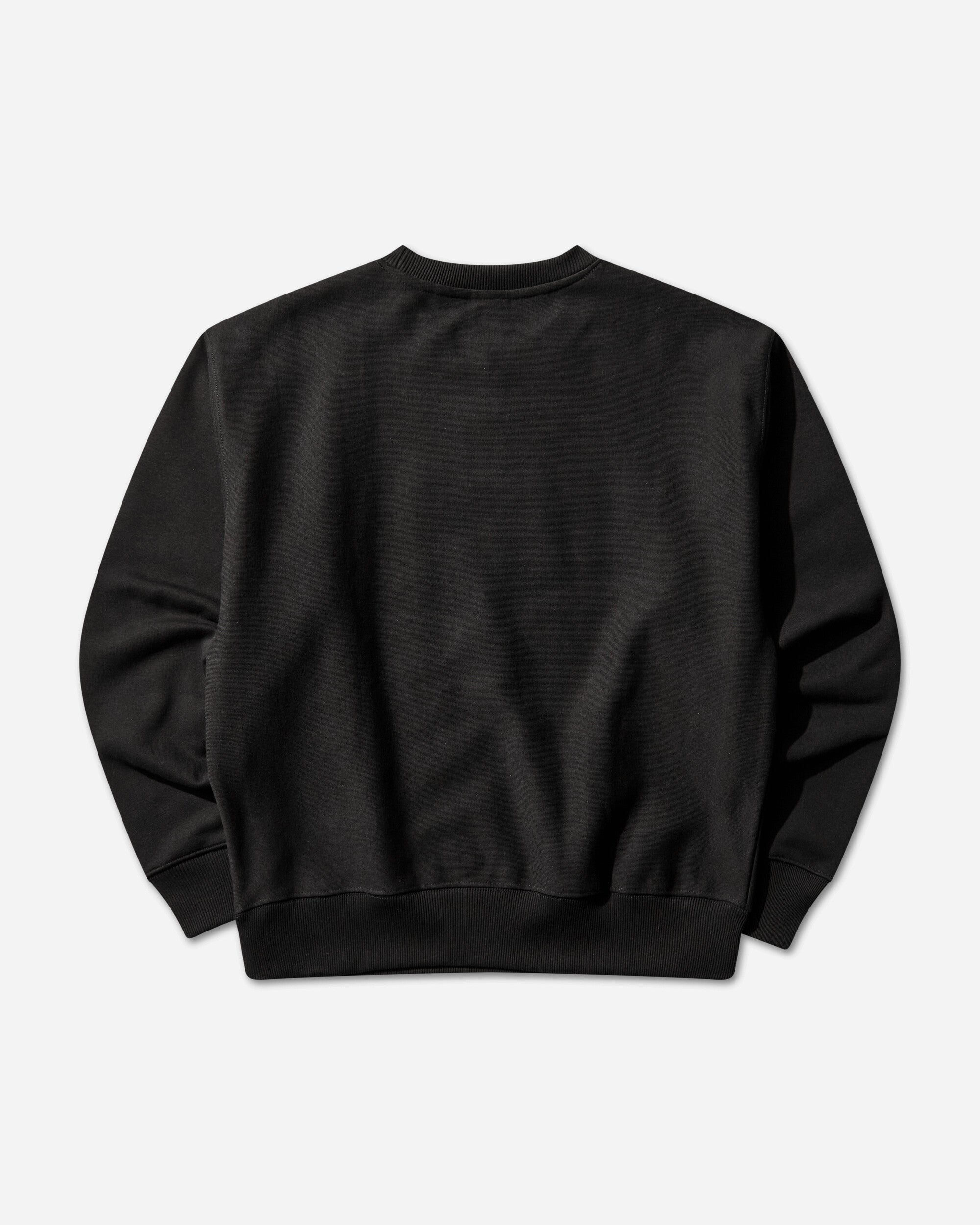 Stüssy Long Range Crew Black Sweatshirts Crewneck 1915142SJ 0001