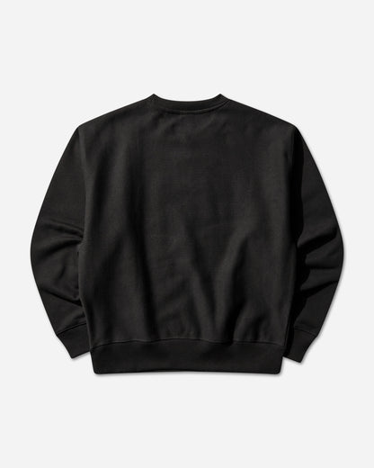 Stüssy Long Range Crew Black Sweatshirts Crewneck 1915142SJ 0001