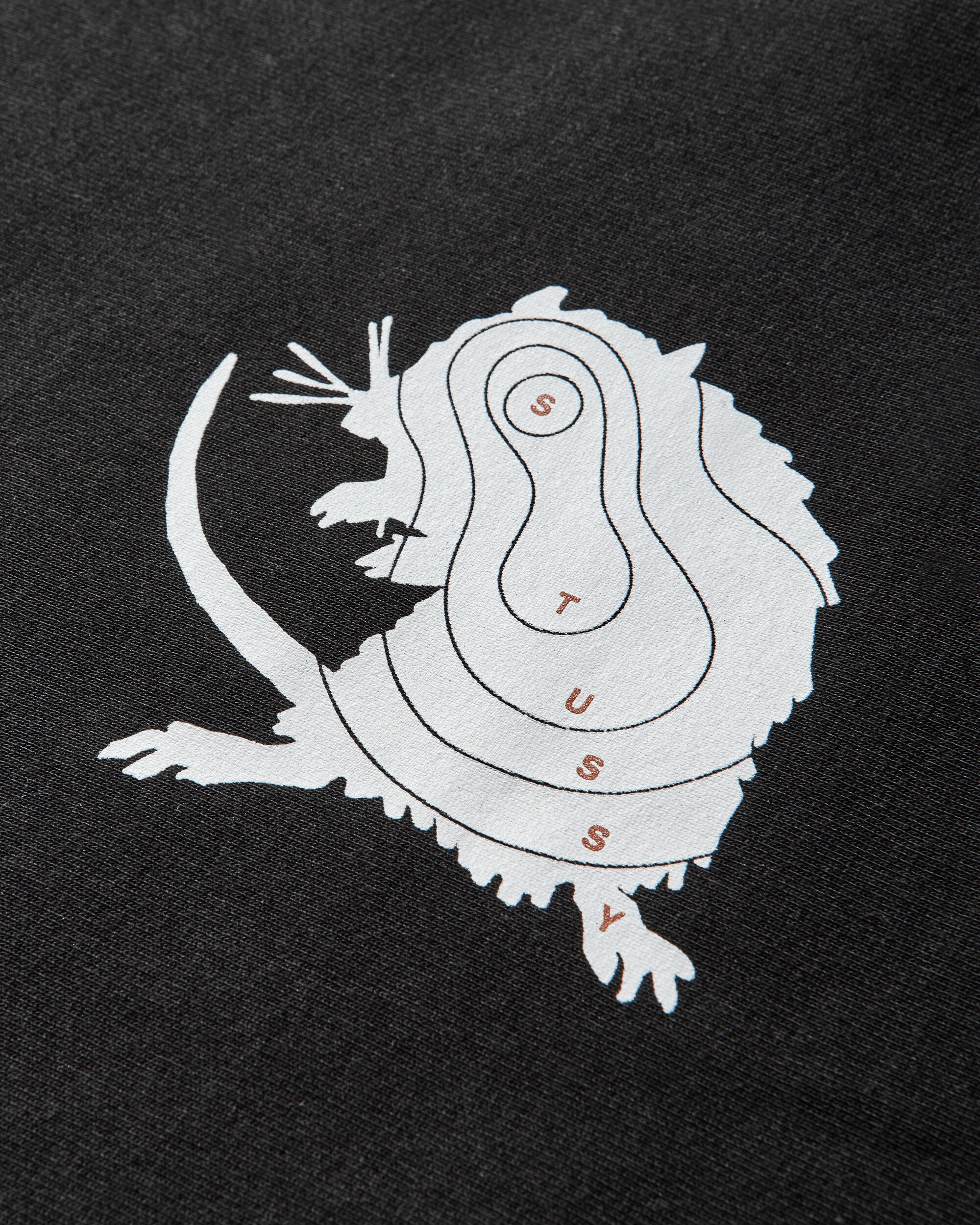 Stüssy Long Range Crew Black Sweatshirts Crewneck 1915142SJ 0001