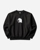 Stüssy Long Range Crew Black Sweatshirts Crewneck 1915142SJ 0001