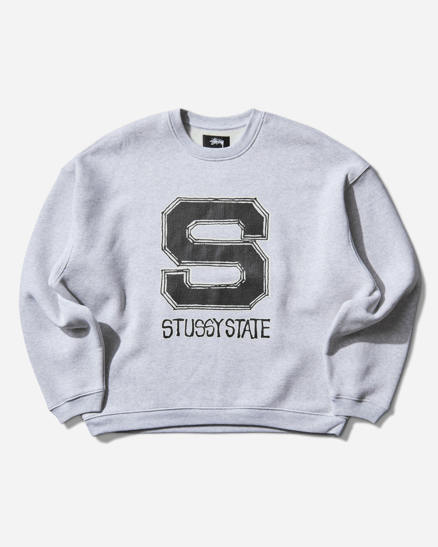 Stüssy Stussy State Crew Ash Heather Sweatshirts Crewneck 118596 0062