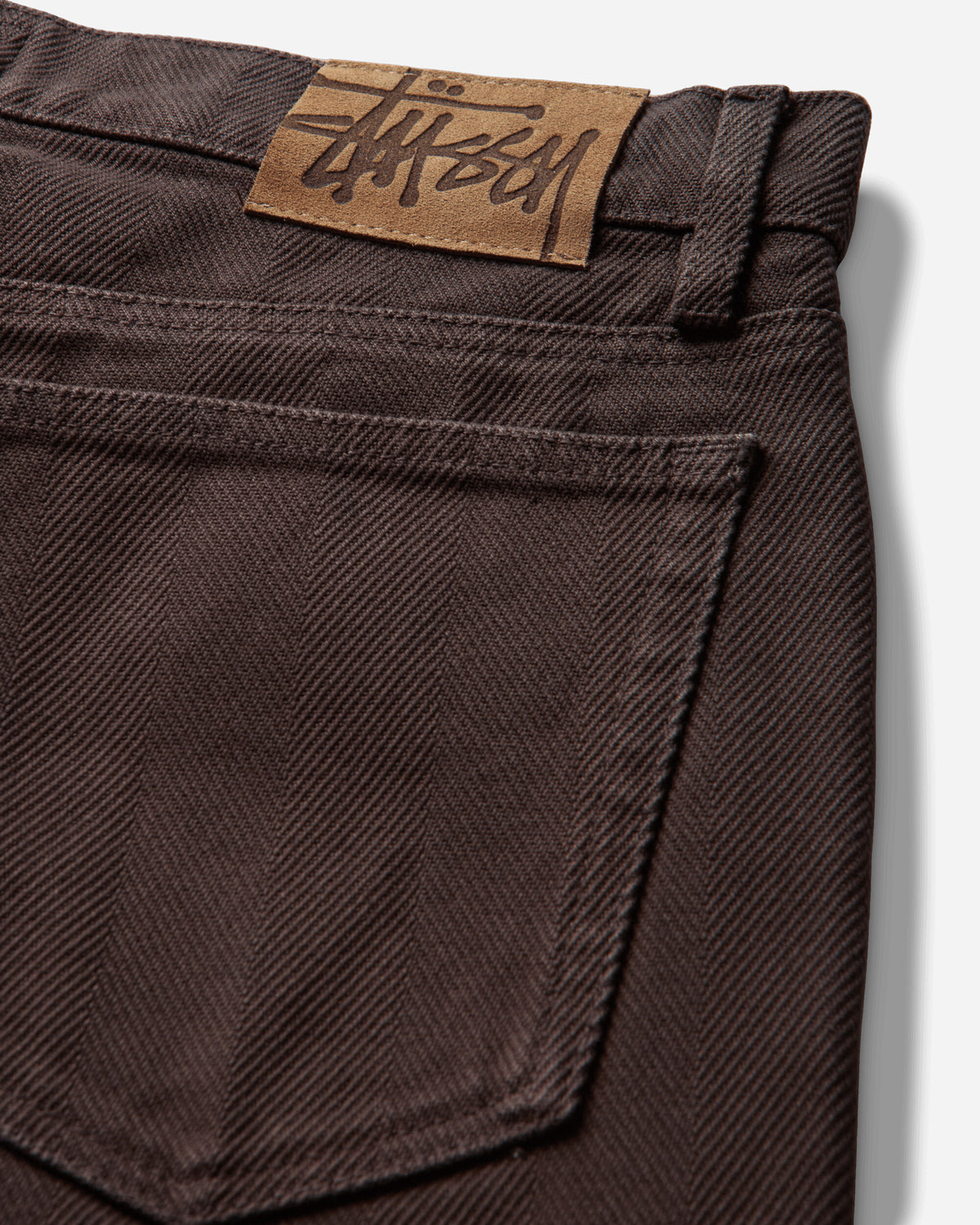 Stüssy Big Ol Jean Chevron Brown Pants Denim 116768SJ 1001