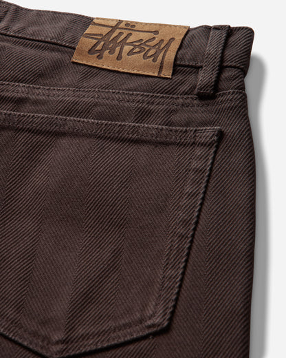 Stüssy Big Ol Jean Chevron Brown Pants Denim 116768SJ 1001