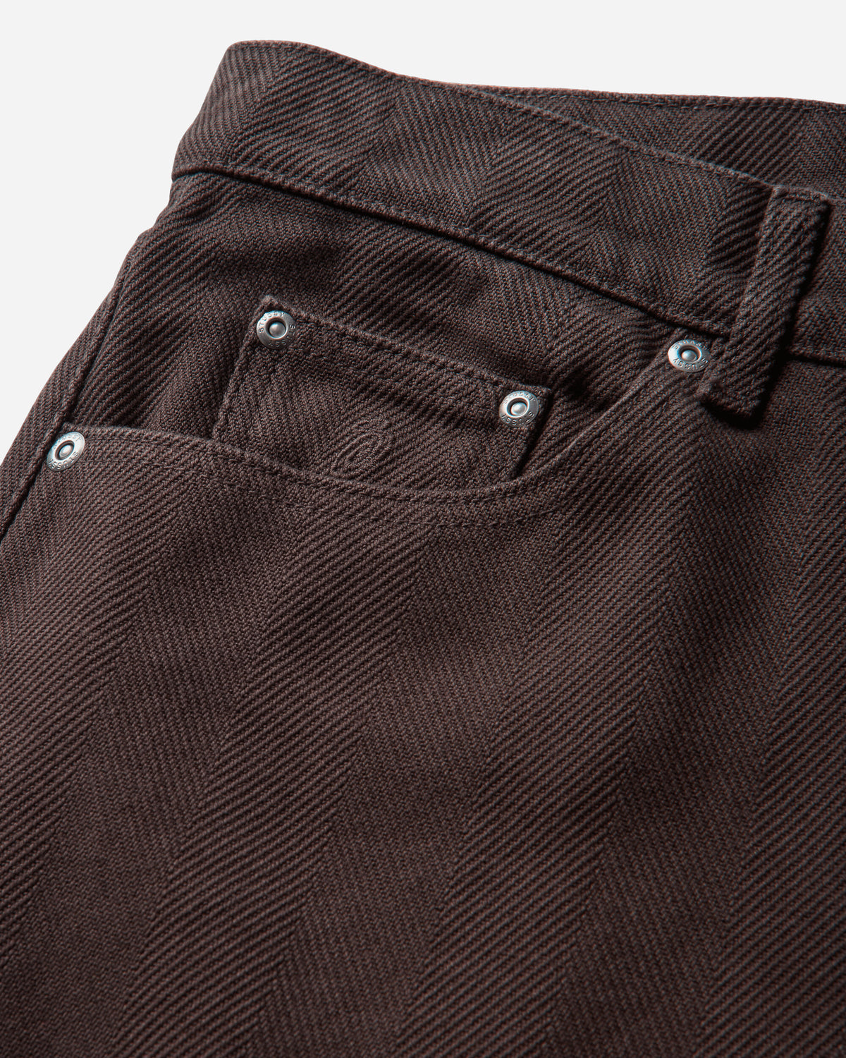Stüssy Big Ol Jean Chevron Brown Pants Denim 116768SJ 1001