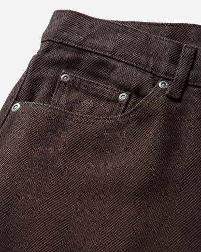 Stüssy Big Ol Jean Chevron Brown Pants Denim 116768SJ 1001