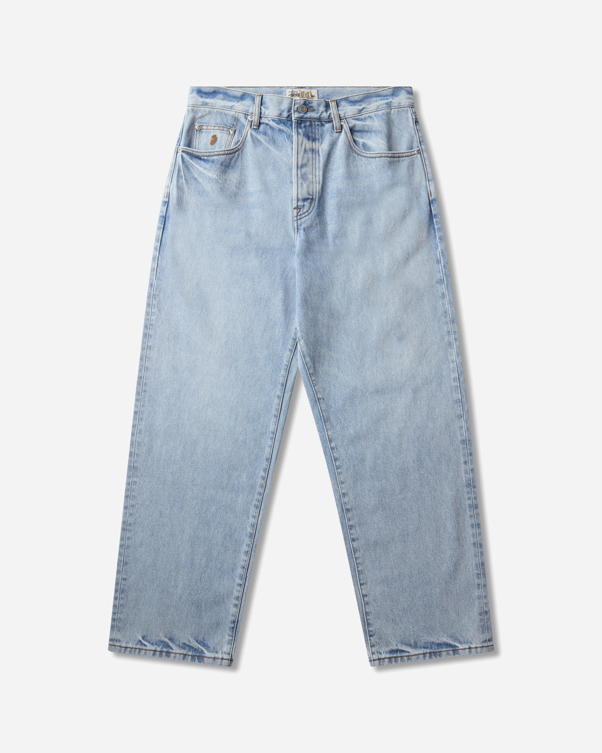 Stüssy Big Ol Jean Denim Light Wash Indigo Pants Denim 116761SJ 0570
