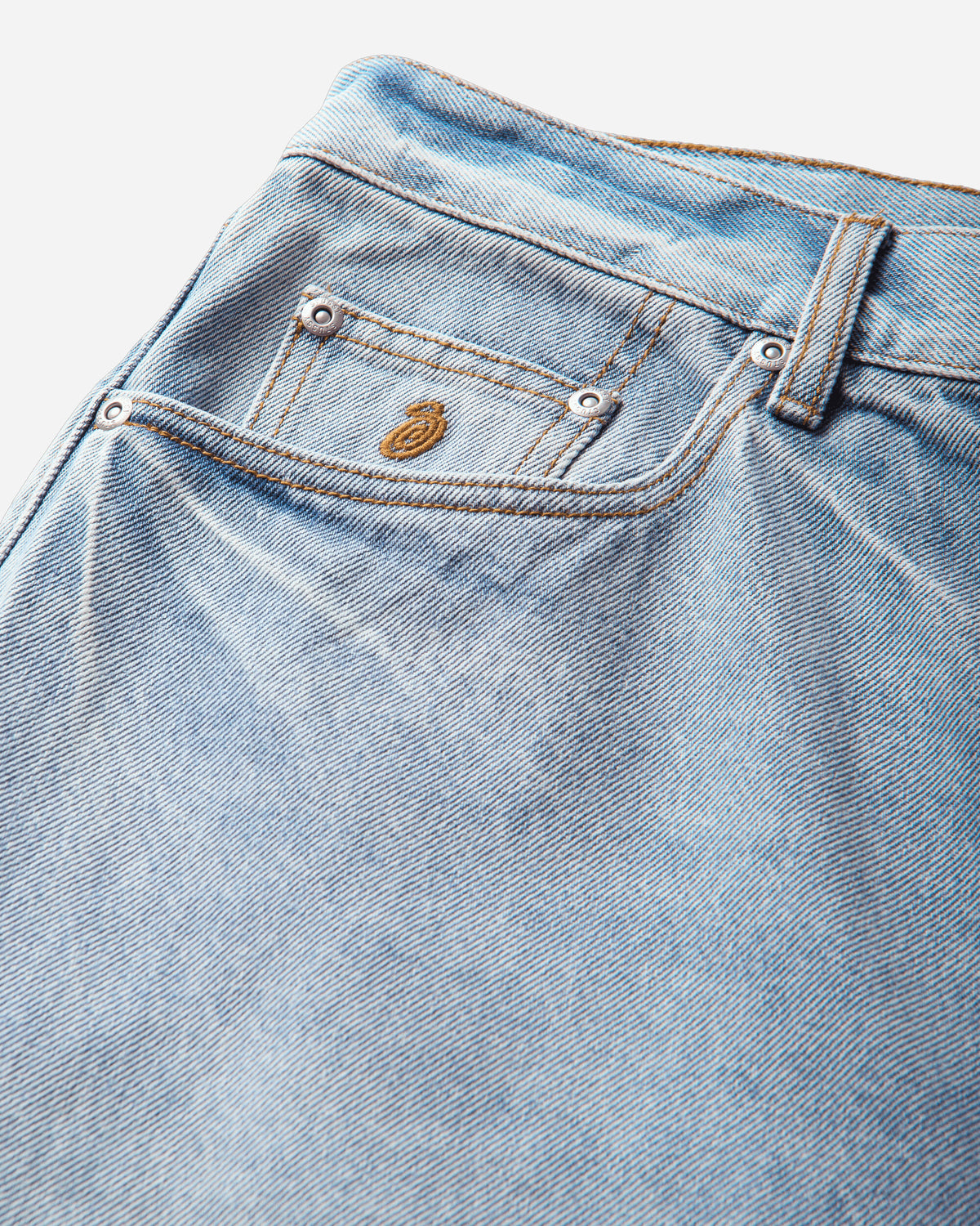 Stüssy Big Ol Jean Denim Light Wash Indigo Pants Denim 116761SJ 0570