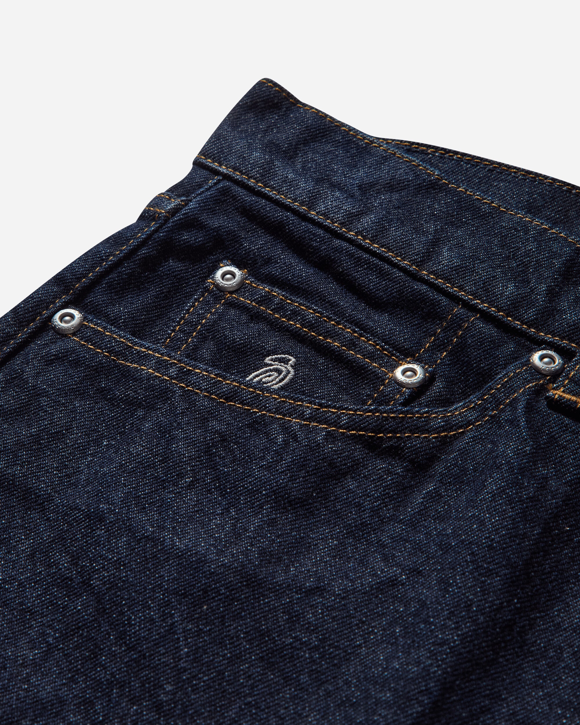 Stüssy New Classic Jeans Denim Rinsed Indigo Pants Denim 116672SJ 0737
