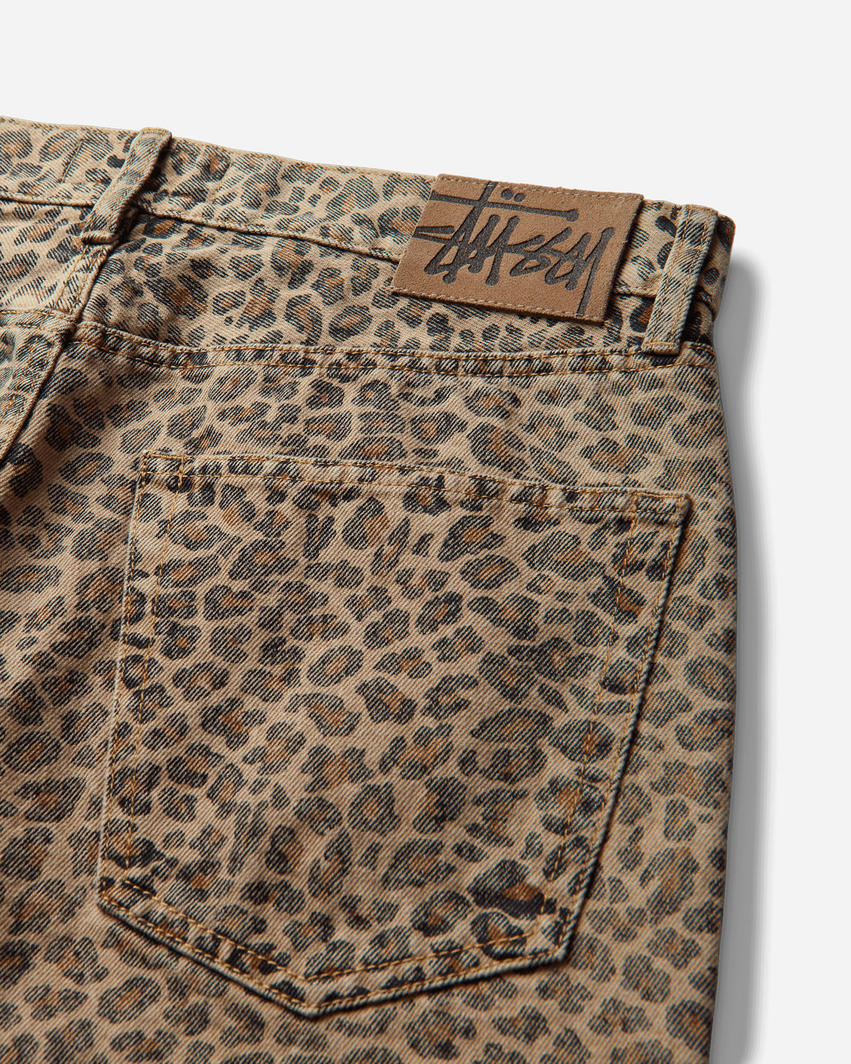 Stüssy New Classic Jeans Denim Vtg Leopard Pants Denim 116705SJ 923