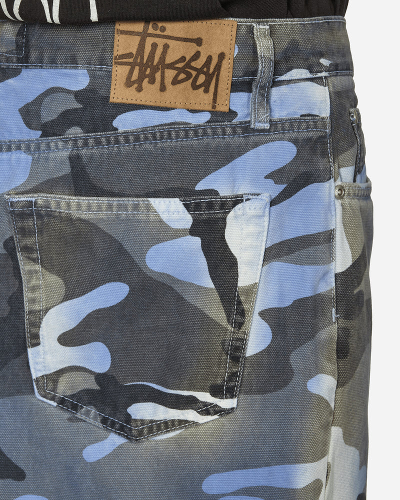 Stüssy Big OL' Spray Dye Canvas Jeans Blue Camo - Slam Jam