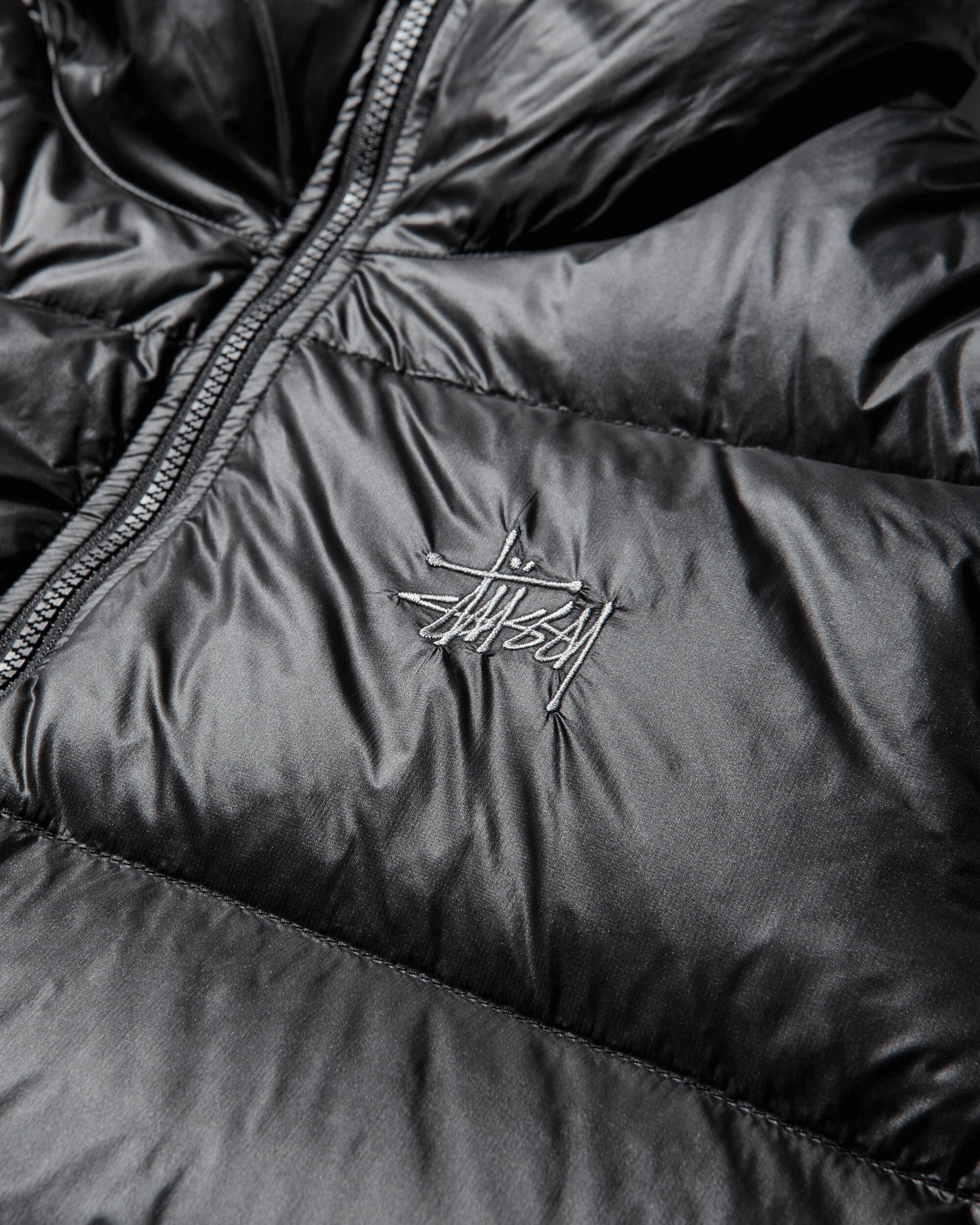 Stüssy Micro Ripstop Down Mock Jet Black Coats and Jackets Down Jackets 115877SJ 18940