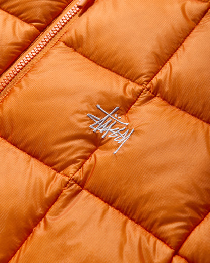 Stüssy Midweight Hooded Puffer Orange Coats and Jackets Down Jackets 115856 0602