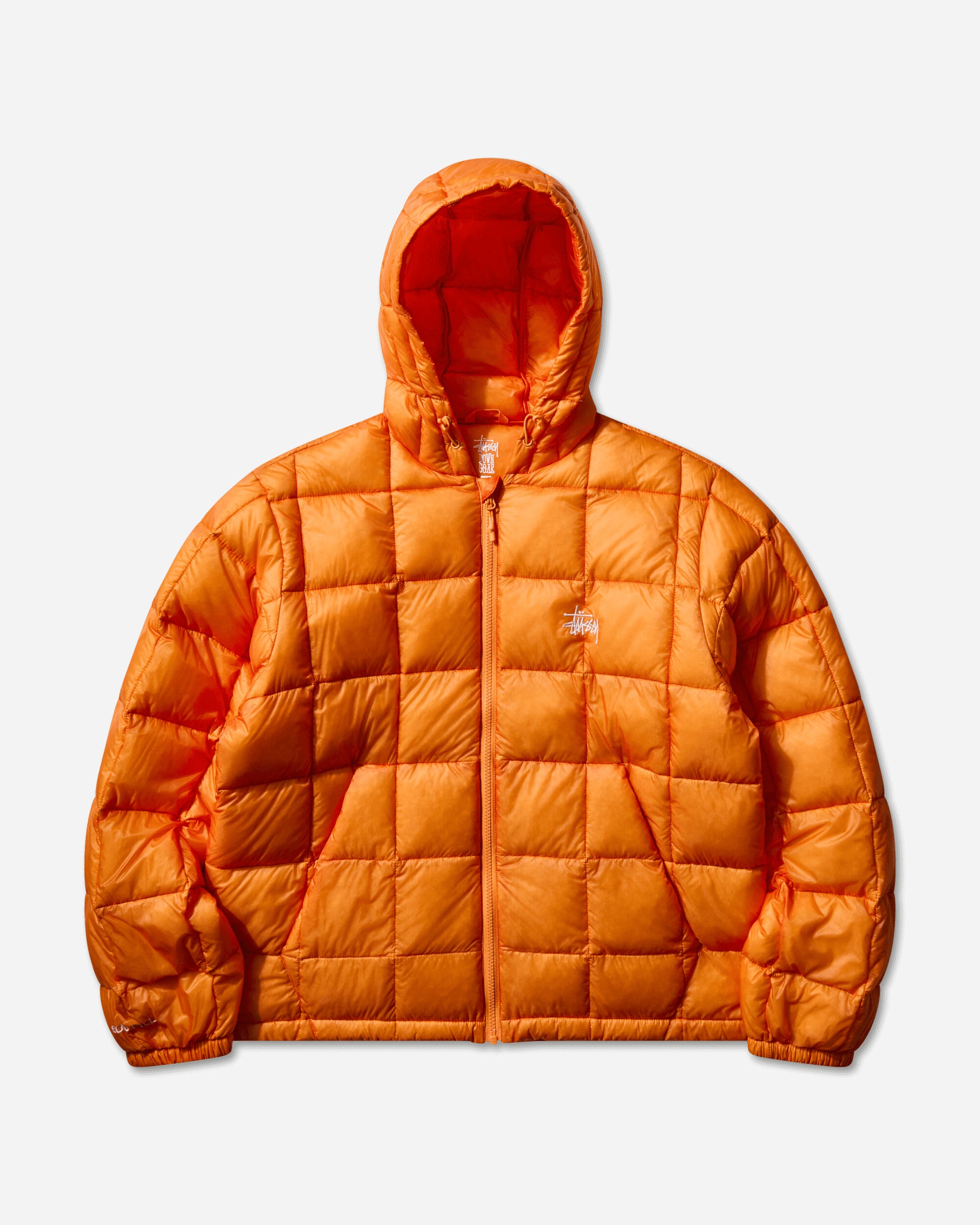 Stüssy Midweight Hooded Puffer Orange Coats and Jackets Down Jackets 115856 0602