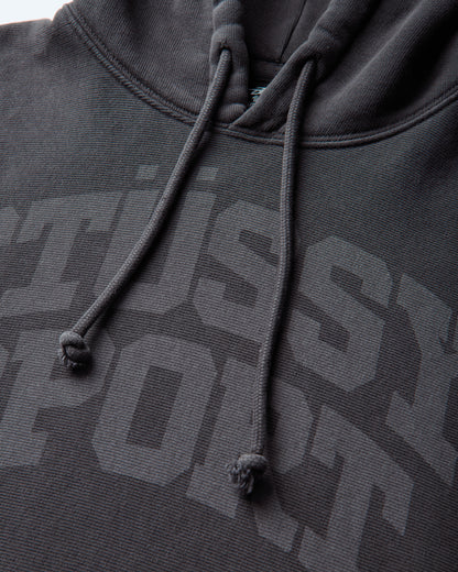 Stüssy Block Sport Gar. Dyed Hood Faded Black Sweatshirts Hoodies 1925217SJ FADED BLACK