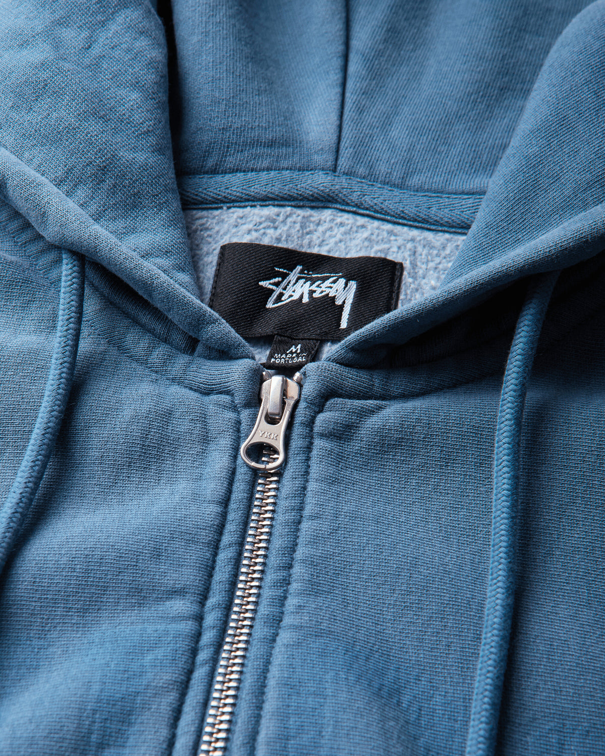 Stüssy Faded Graphic Zip Hood Washed Navy Sweatshirts Hoodies 118553SJ 0530