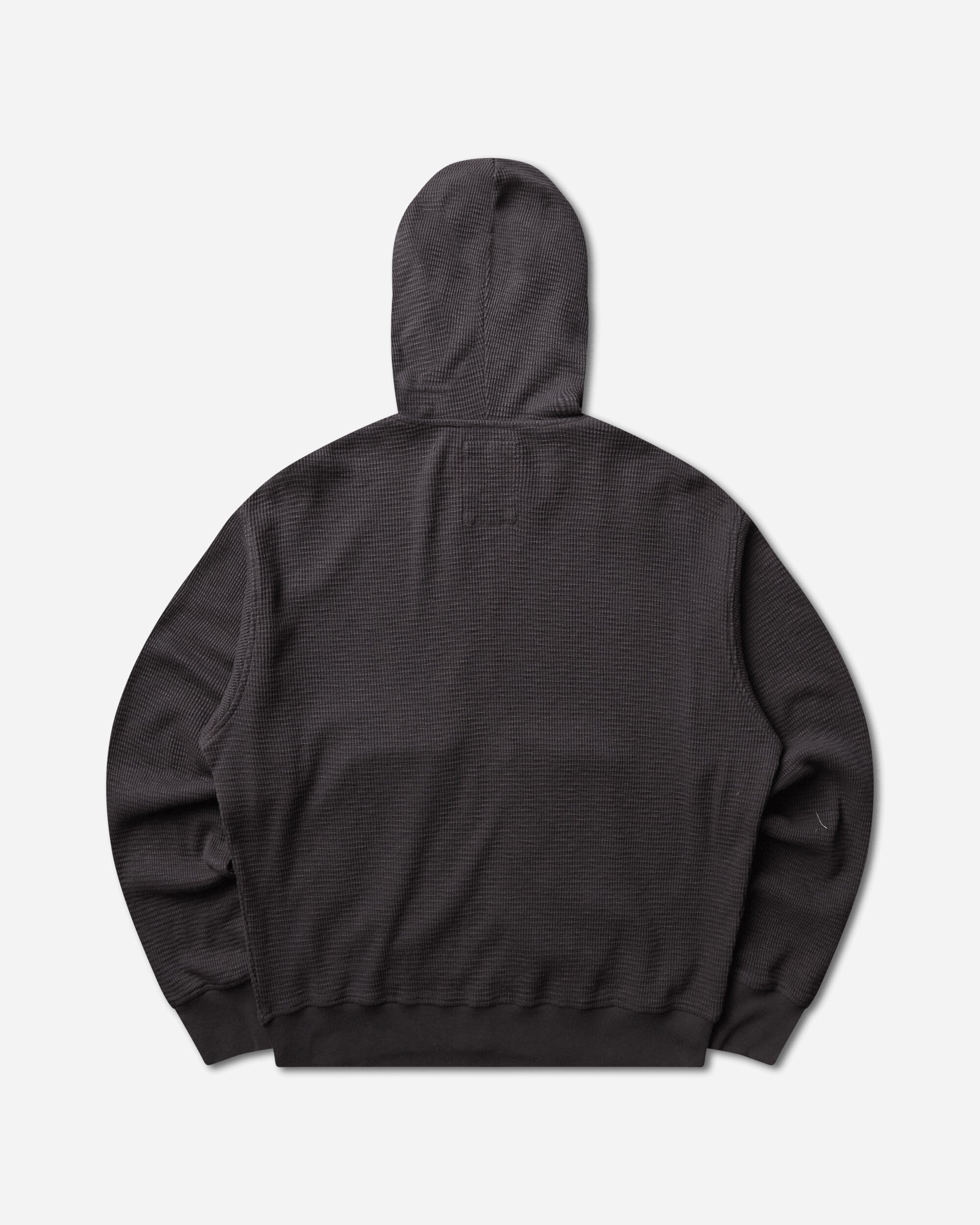Stüssy Light Weight Thermal Hood Faded Black Sweatshirts Hoodies 1140410SJ 0090