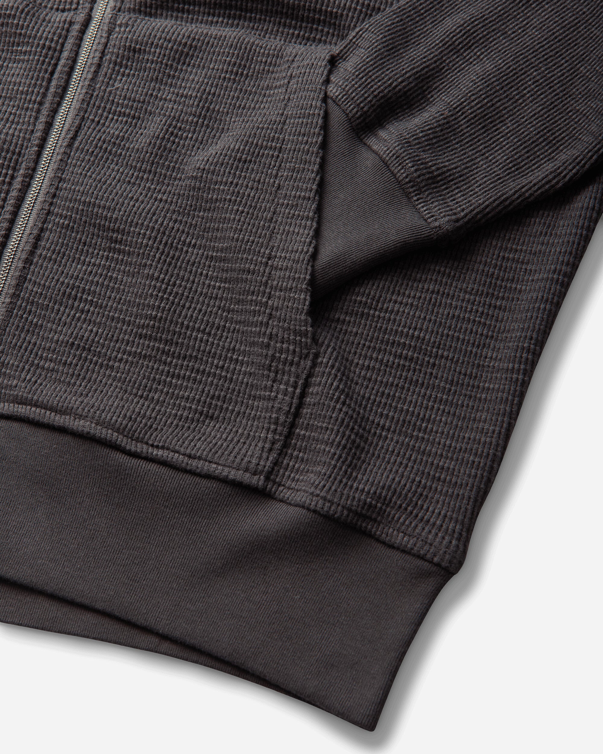 Stüssy Light Weight Thermal Hood Faded Black Sweatshirts Hoodies 1140410SJ 0090