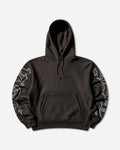 Stüssy Motif Print Hood Black Sweatshirts Hoodies 118605SJ 0001