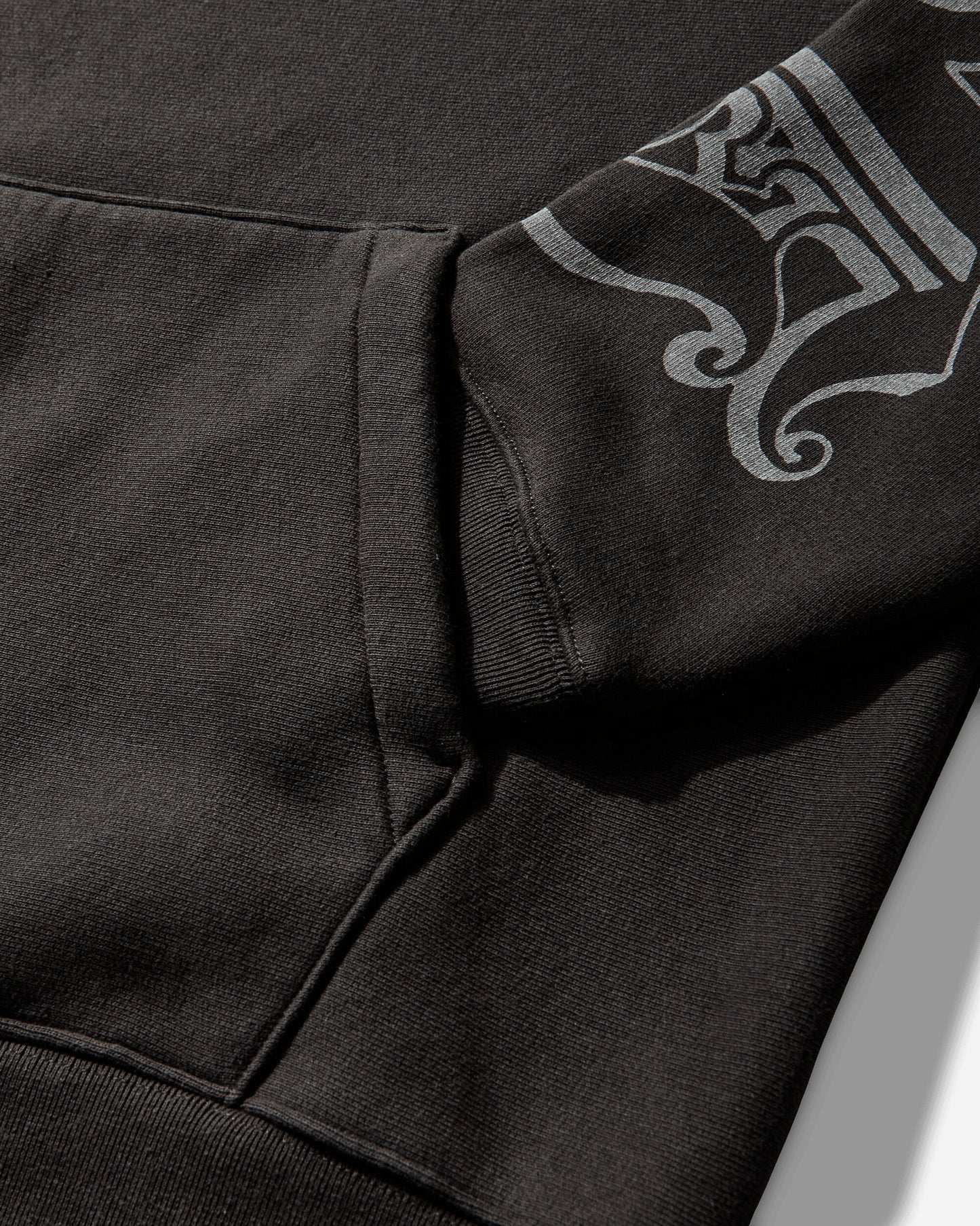 Stüssy Motif Print Hood Black Sweatshirts Hoodies 118605SJ 0001