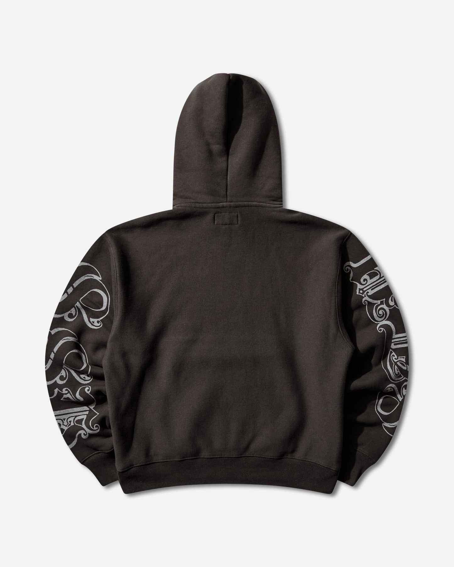 Stüssy Motif Print Hood Black Sweatshirts Hoodies 118605SJ 0001