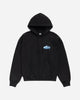Stüssy Wave Oval Hood Black Sweatshirts Hoodies 1925181SJ 0001
