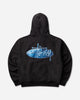 Stüssy Wave Oval Hood Black Sweatshirts Hoodies 1925181SJ 0001