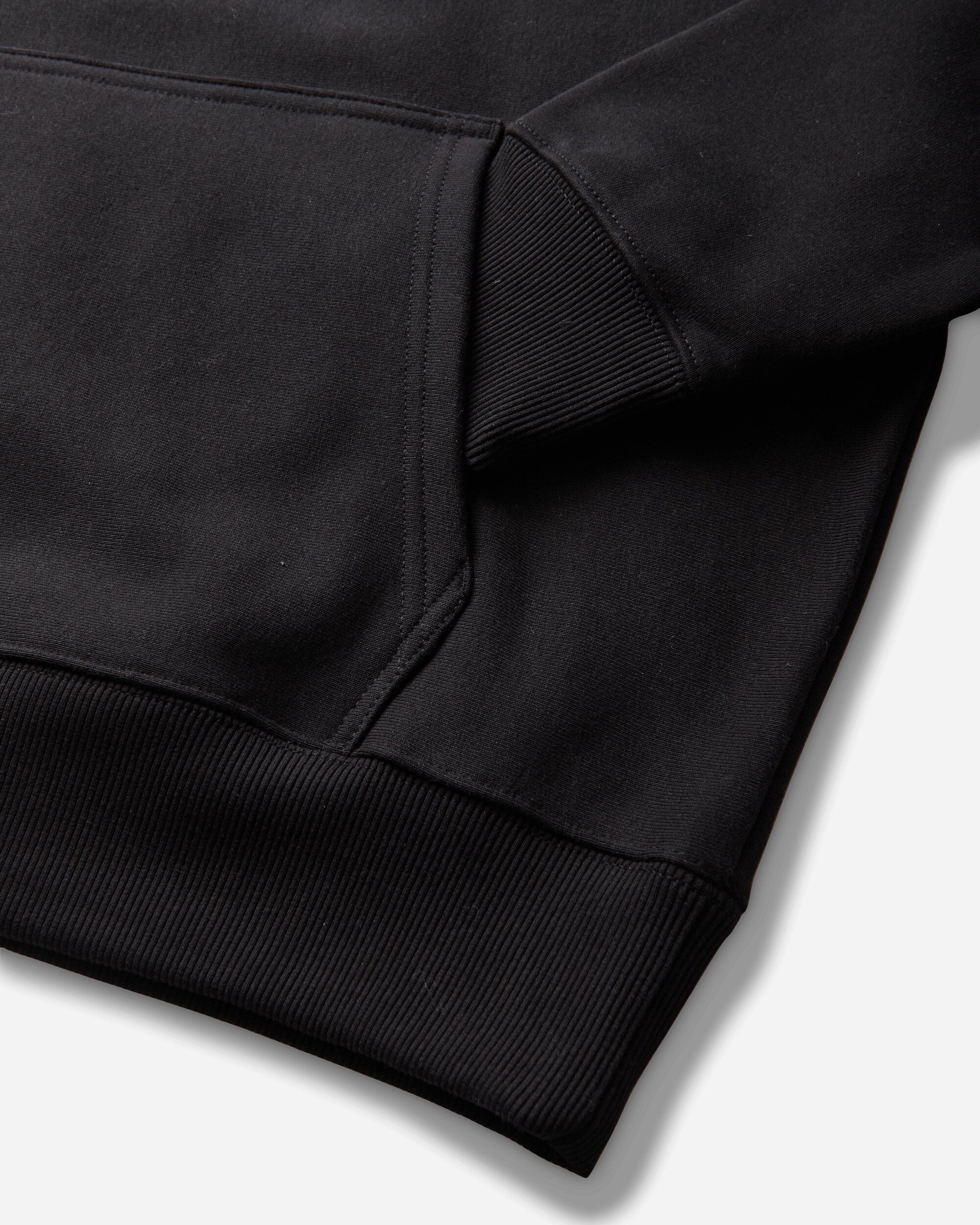 Stüssy Wave Oval Hood Black Sweatshirts Hoodies 1925181SJ 0001