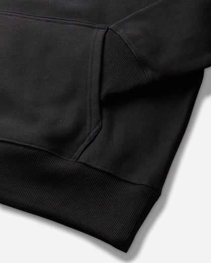 Stüssy Wave Oval Hood Black Sweatshirts Hoodies 1925181SJ 0001