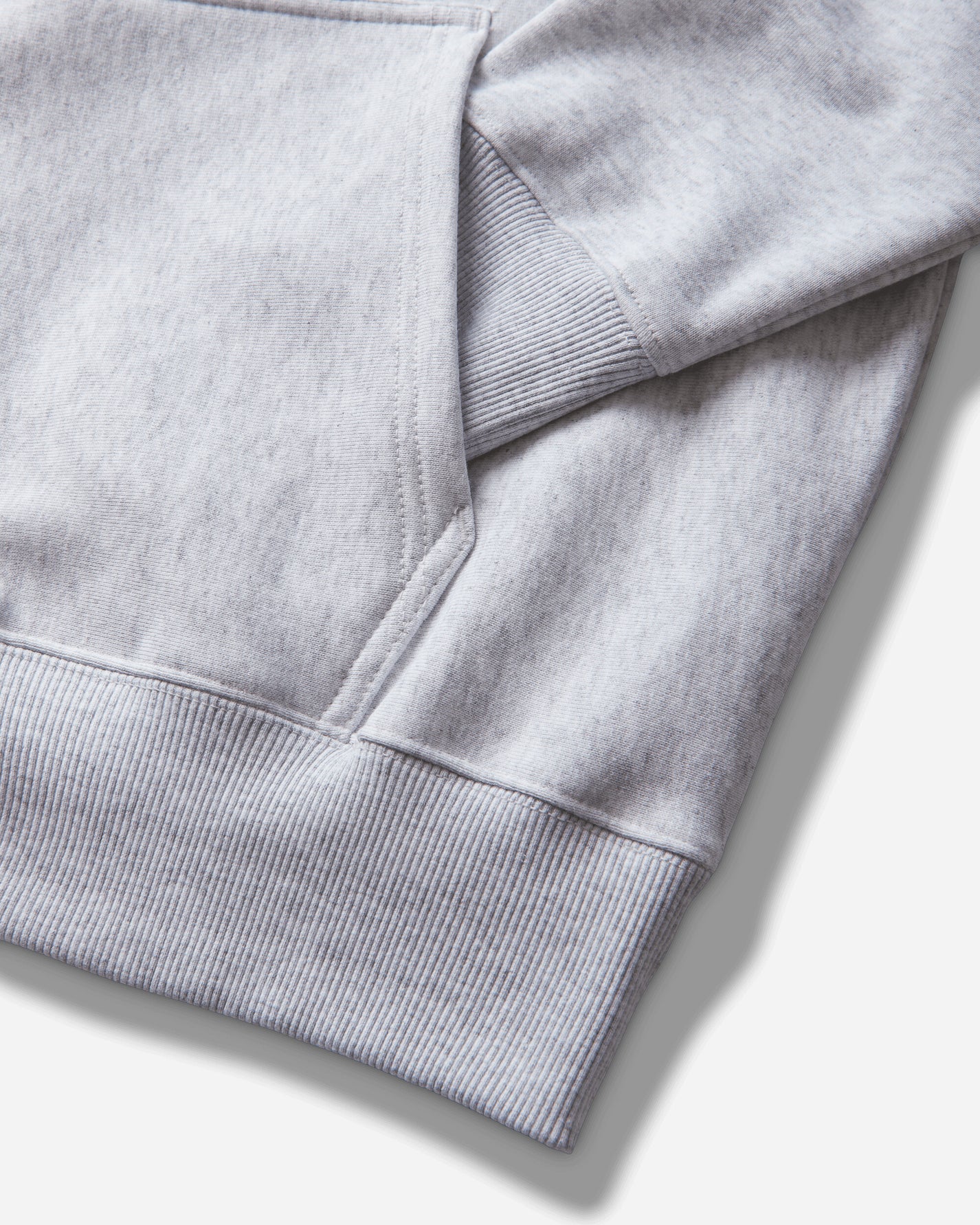 Stüssy Wave Oval Hood Ash Heather Sweatshirts Hoodies 1925181SJ 0062