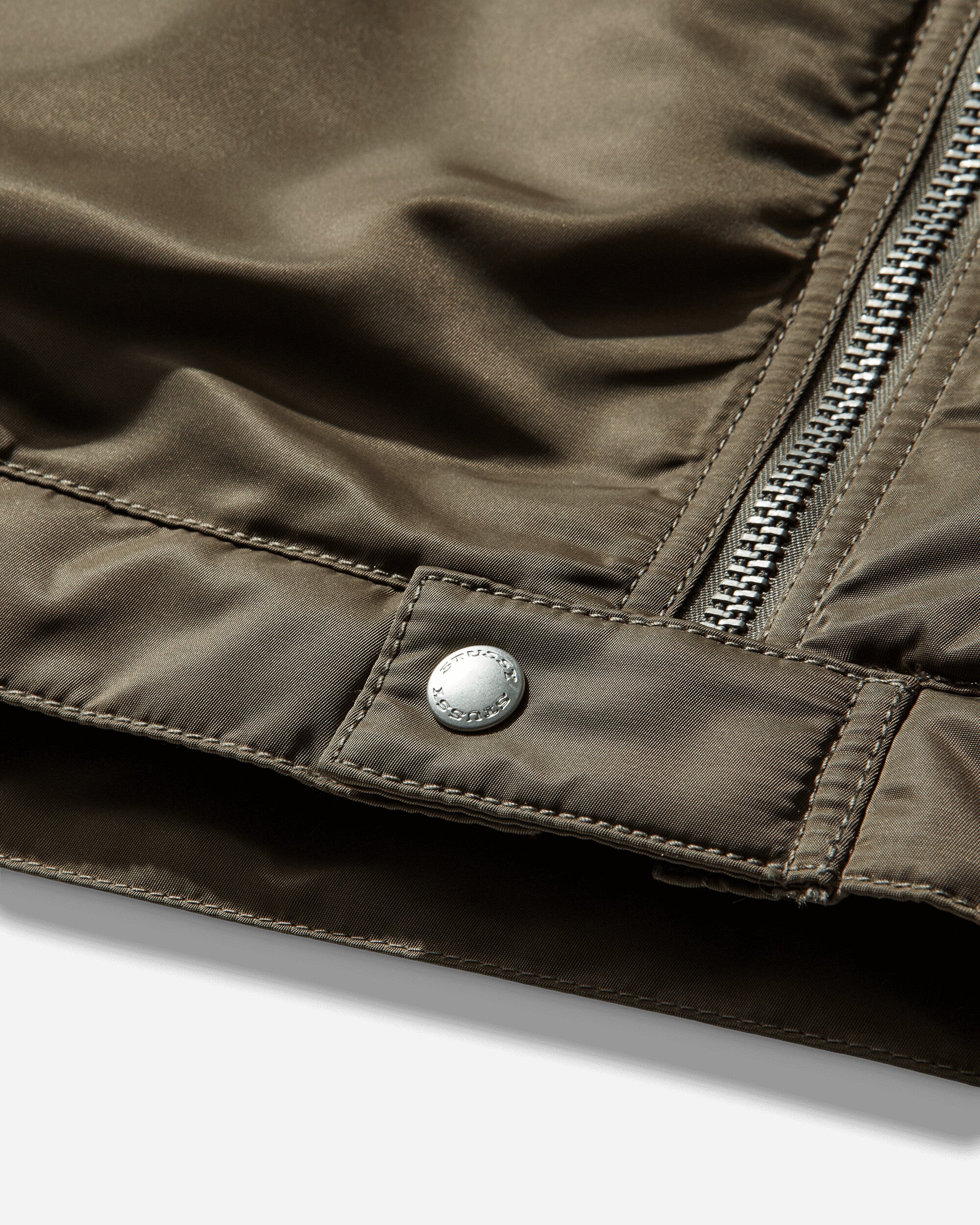 Stüssy Pile Lined Zip Jacket Olive Coats and Jackets Jackets 115887SJ 0403