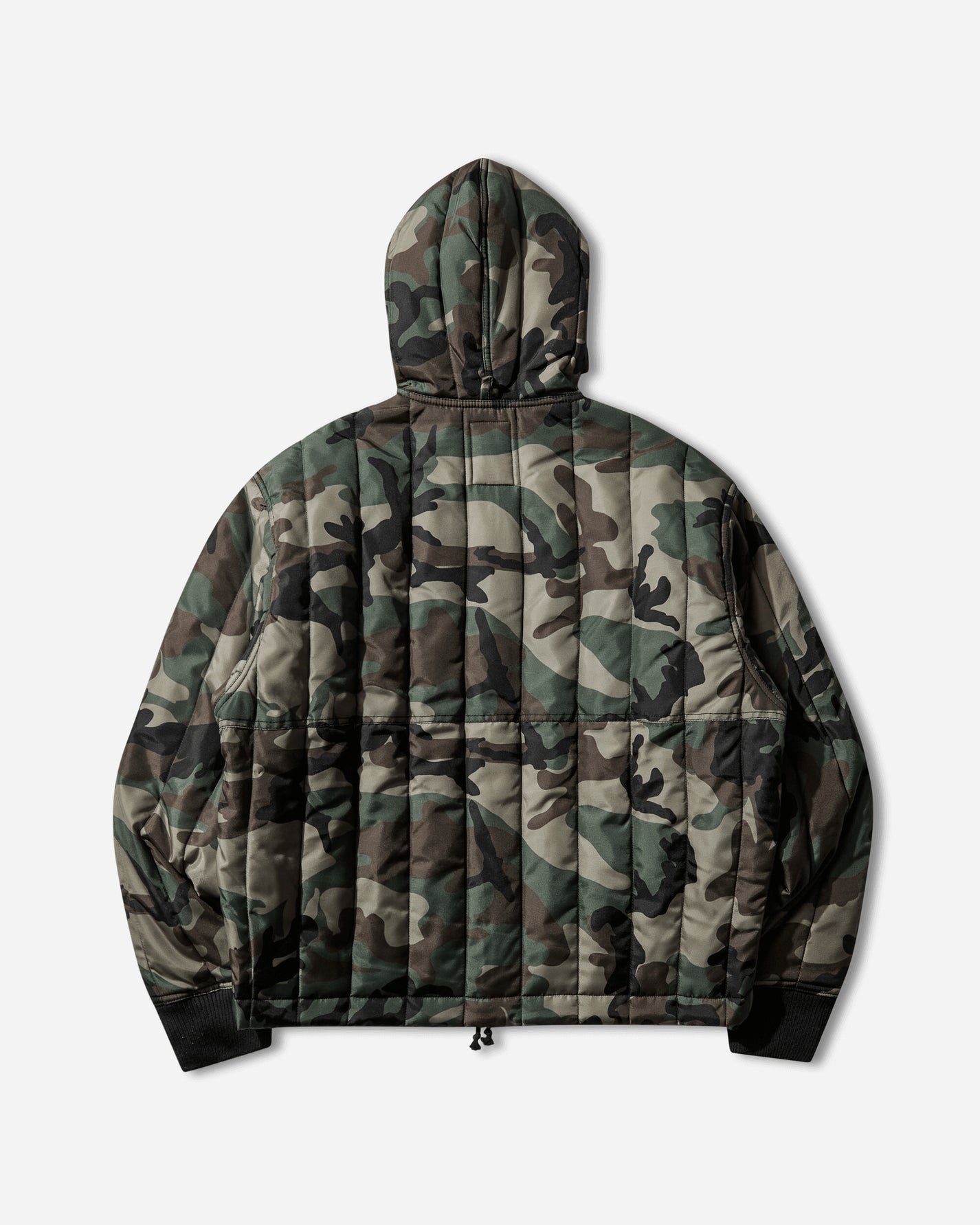 Stüssy Work Jacket Quilted Nylon Woodland Camo Coats and Jackets Jackets 115858SJ 0423