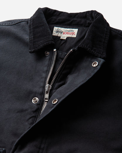 Stüssy Workgear Jacket Black Coats and Jackets Jackets 115785SJ 0001